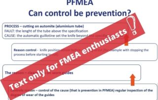 pfmea prevention can be controle